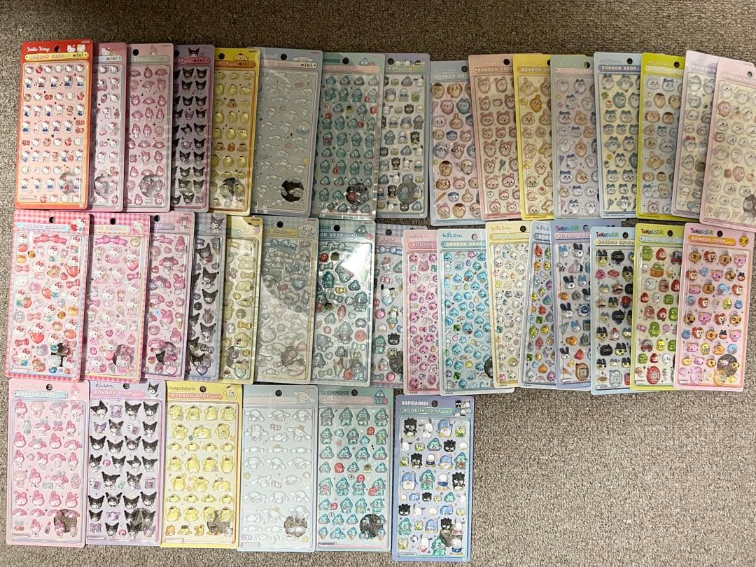 正規品　ボンボンドロップシール　うるちゅる　まとめ売り うるちゅるPOPシール&ボンボンドロップシール6セットまとめ売り