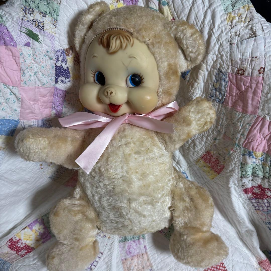 RUSHTON ハッピーベア　ラシュトン　37㎝ ラシュトン社 ハッピー・ベア（アイボリー） - AMERICAN VINTAGE