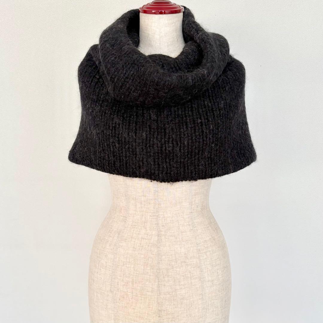 ANN DEMEULEMEESTER アンドゥムルメステール リブニットスヌード ANN DEMEULEMEESTER アンドゥムルメステール リブニットスヌード