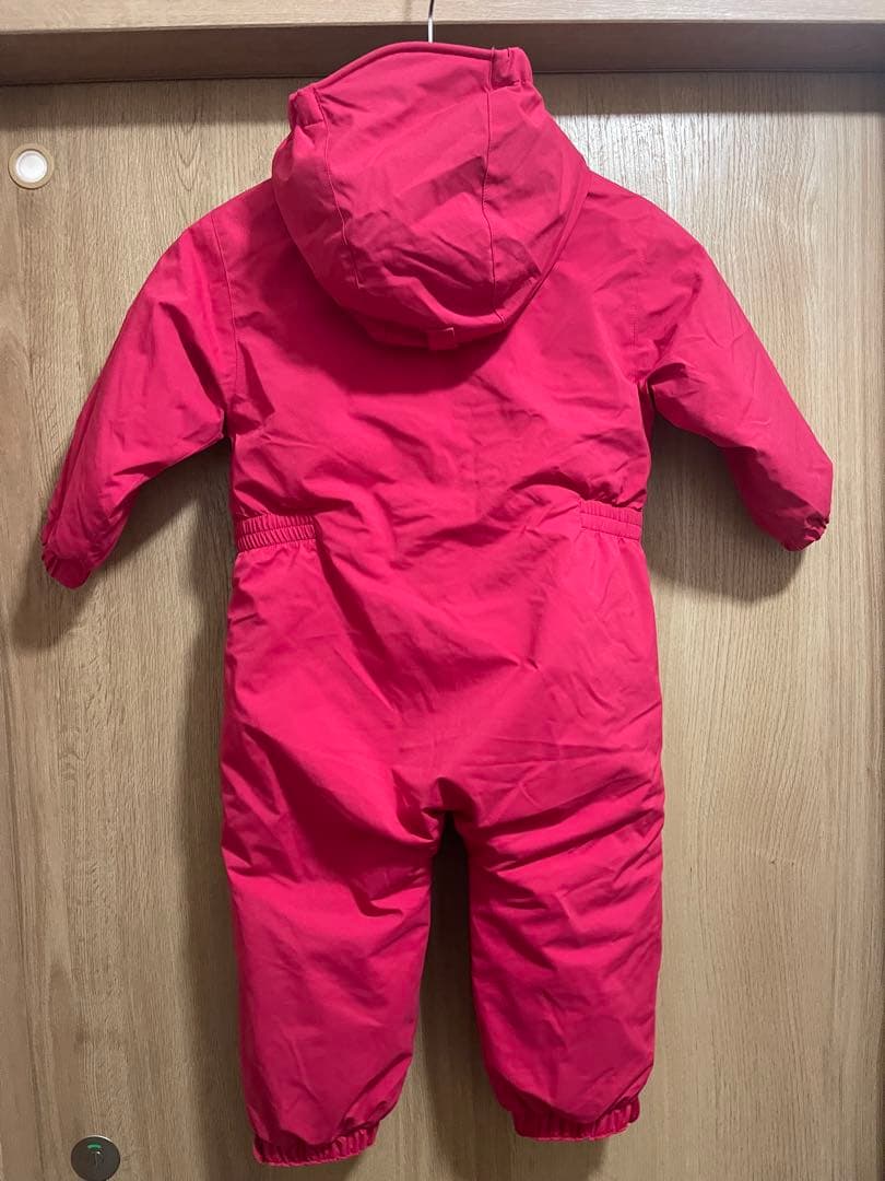 mont-bell フード付きジャンプスーツ ピンク 90サイズ - メルカリ