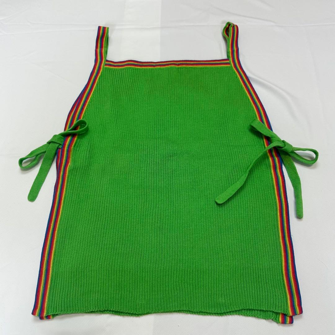 希少レア イヴサンローラン グリーン リプニット コットン