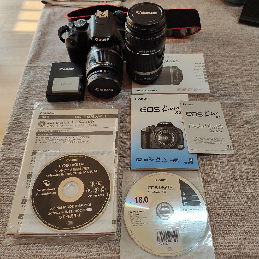 Canon EOS Kiss X2 ズームキット ヨドバシ.com - キヤノン Canon EOS Kiss X2 [ダブルズームキット