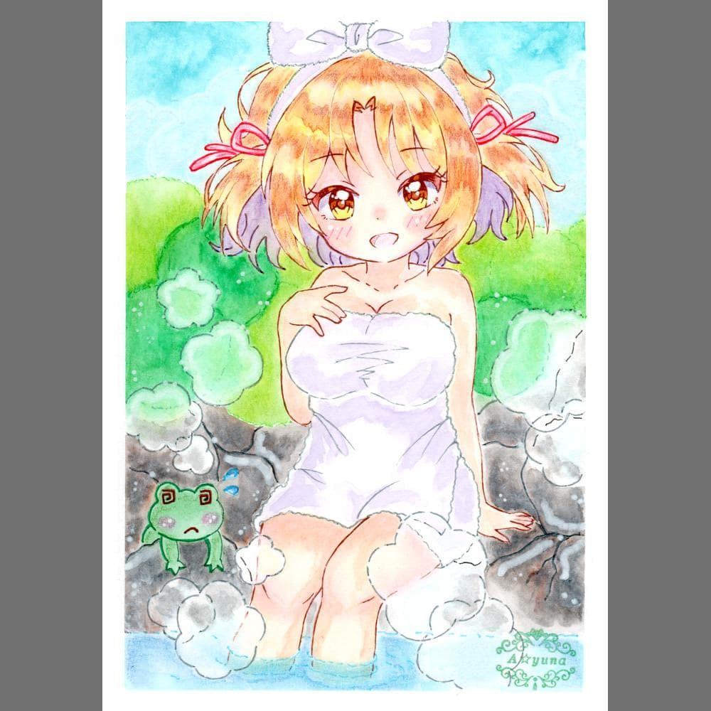 u*4様 同人手描きイラスト 東方 洩矢諏訪子 こみっくでねぶ 厚手極細目