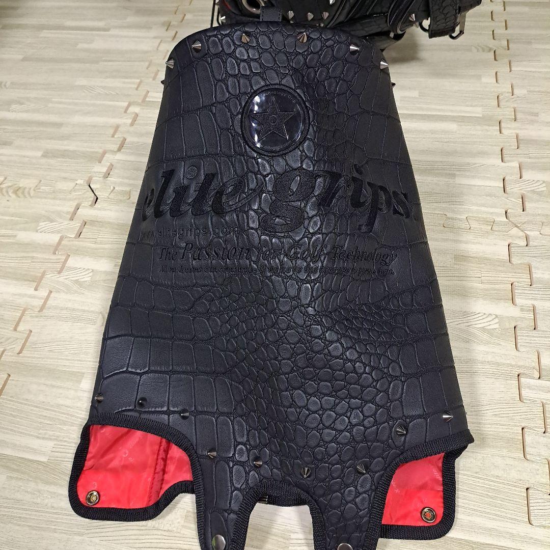 エリートグリップ ゴルフ ブラッククロコ スタッズ キャディバッグ