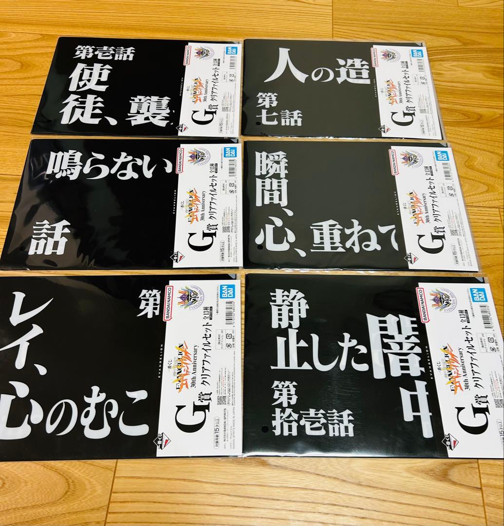 全13種フルコンプ】エヴァンゲリオン/30th/一番くじ/G賞クリアファイル