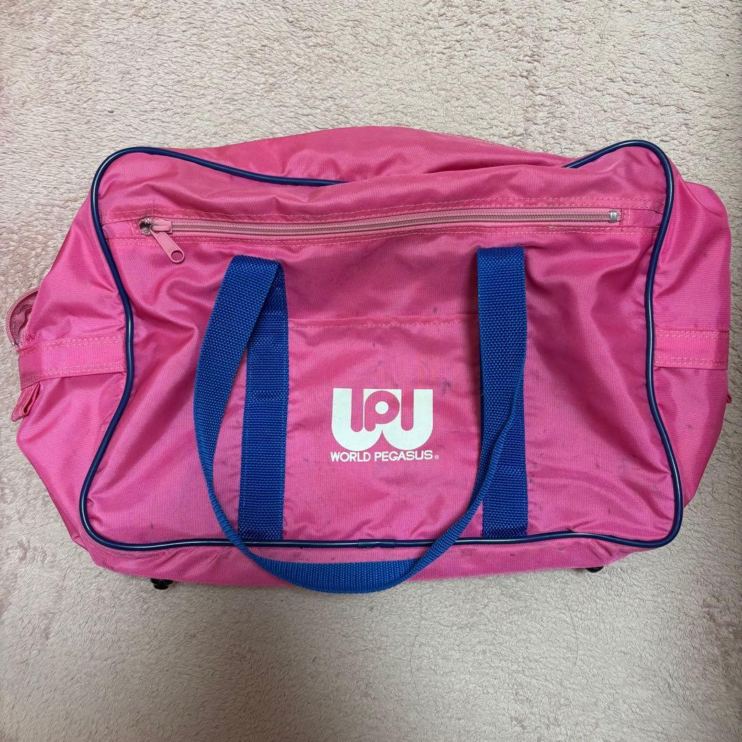 旧 ワッぺ スクバ ワールドペガサス ピンク スクールバッグ - メルカリ