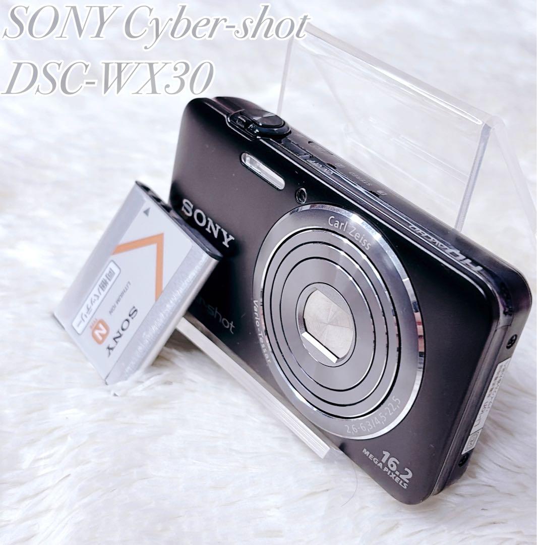 ✨美品✨SONY Cyber-shot DSC-WX30 コンデジ ブラック - メルカリ