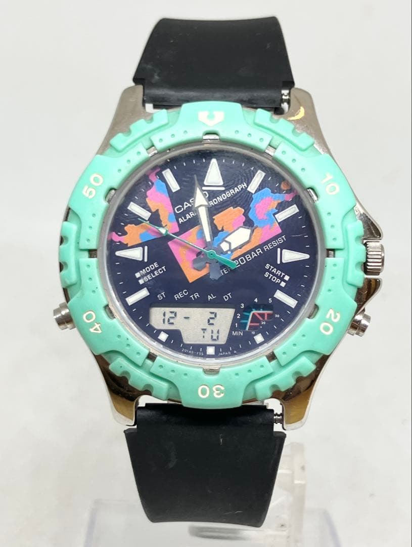 CASIO アラーム クロノグラフ カジキダイバー 腕時計 AD-726 CASIO