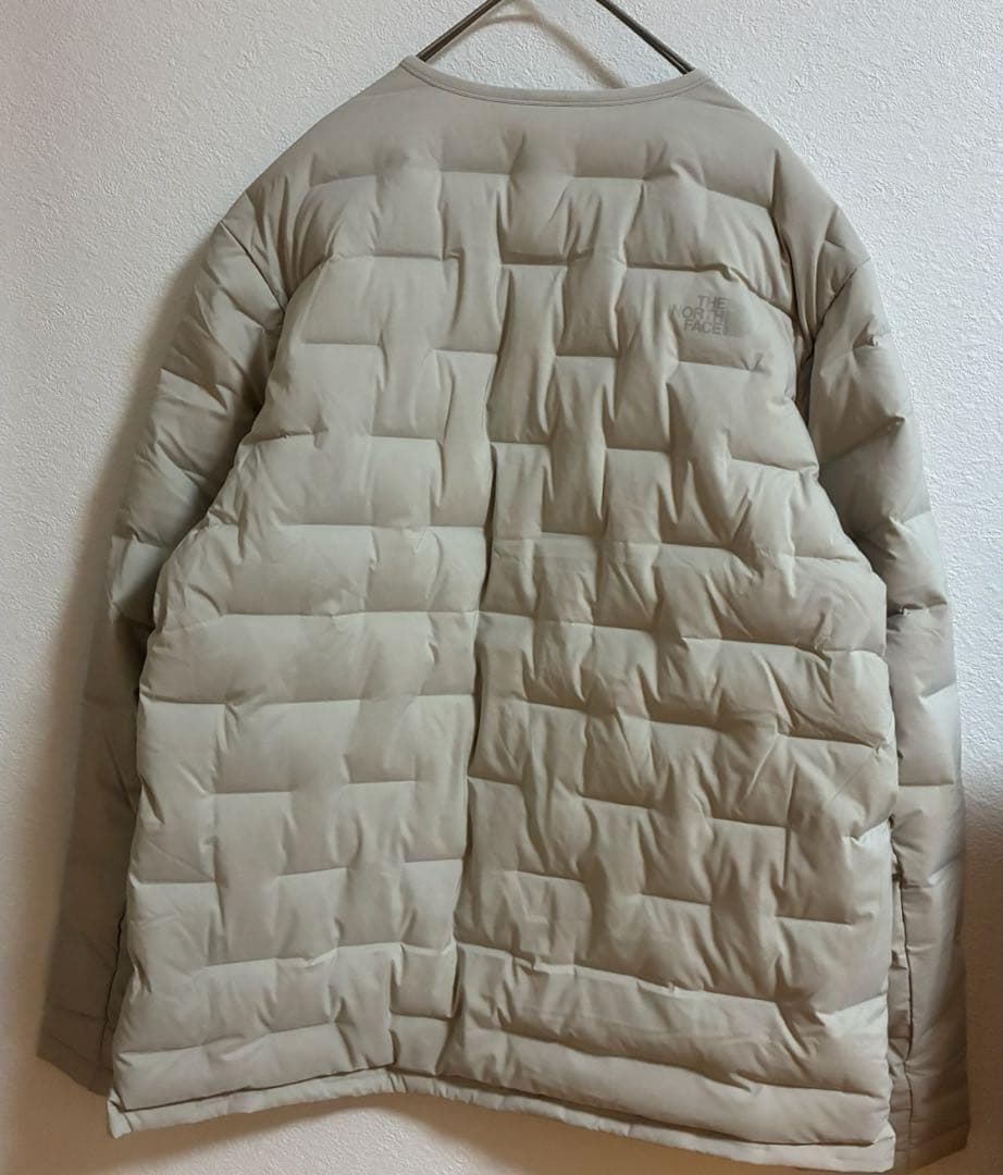 新品⭐️ノースフェイス チューブダウンカーディガン ベージュXL 韓国