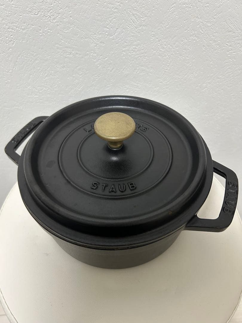 STAUB 18cm ストウブ 黒 ブラック - メルカリ