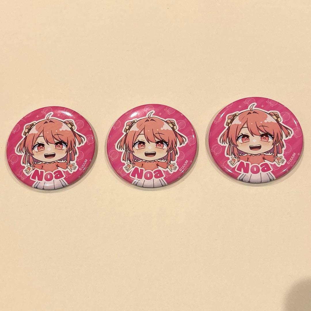 カラフルピーチ のあさん缶バッジ3つセット - メルカリ