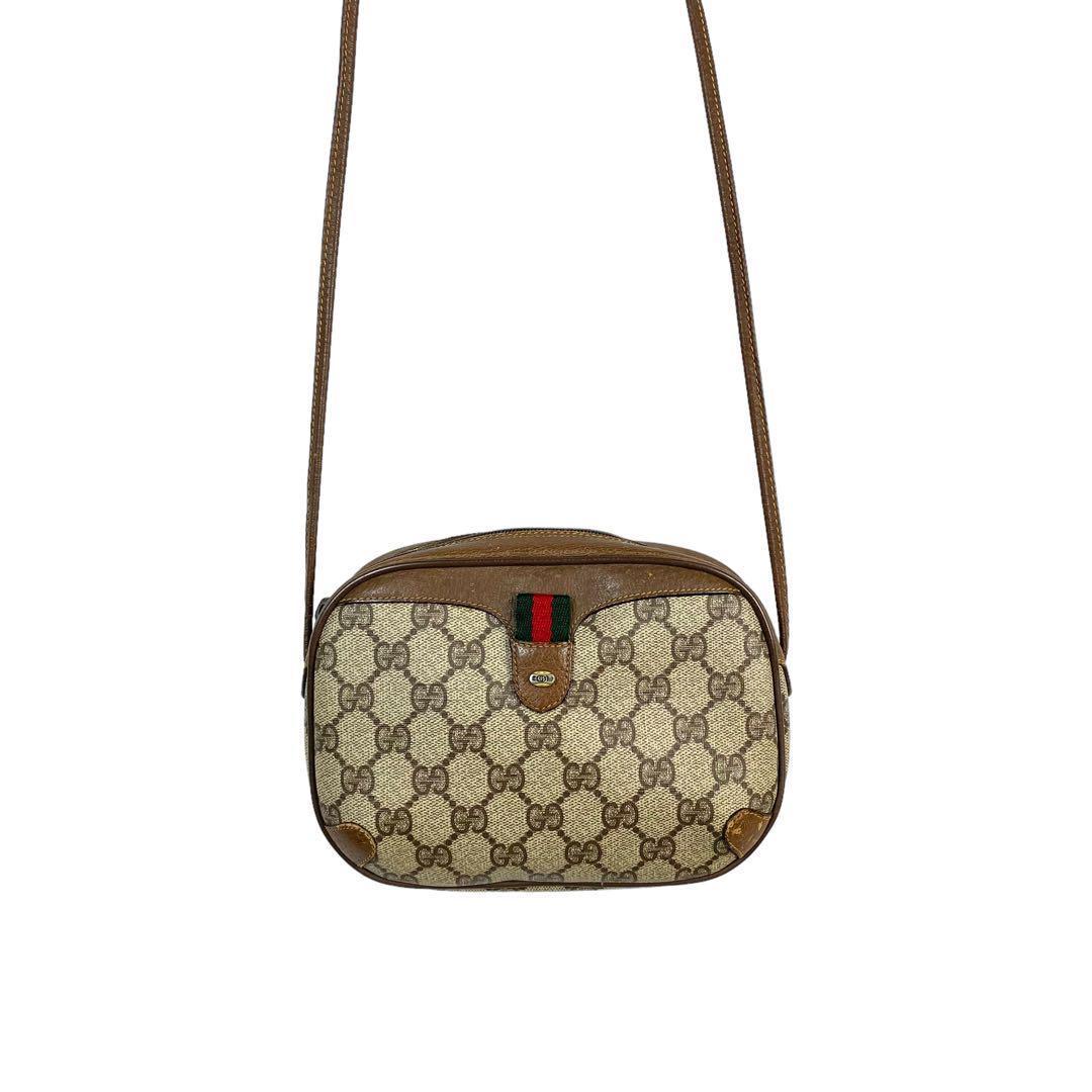 神レア】 GUCCI オールドグッチ ショルダーバッグ モノグラム アクセコ