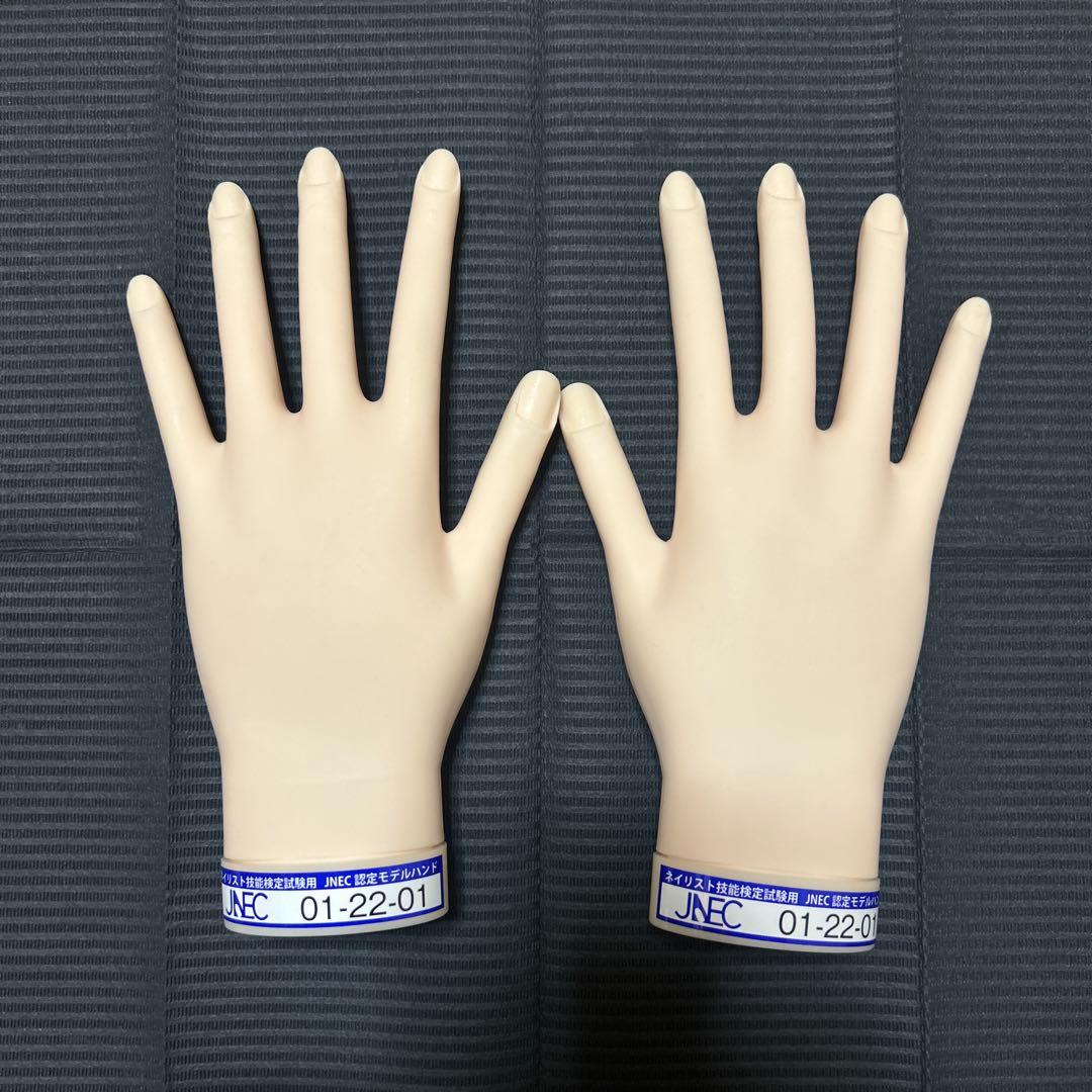 JNEC認定モデルハンド　ネイリスト技能限定 ネイリスト技能検定試験用JNEC認定モデルハンド - メルカリ