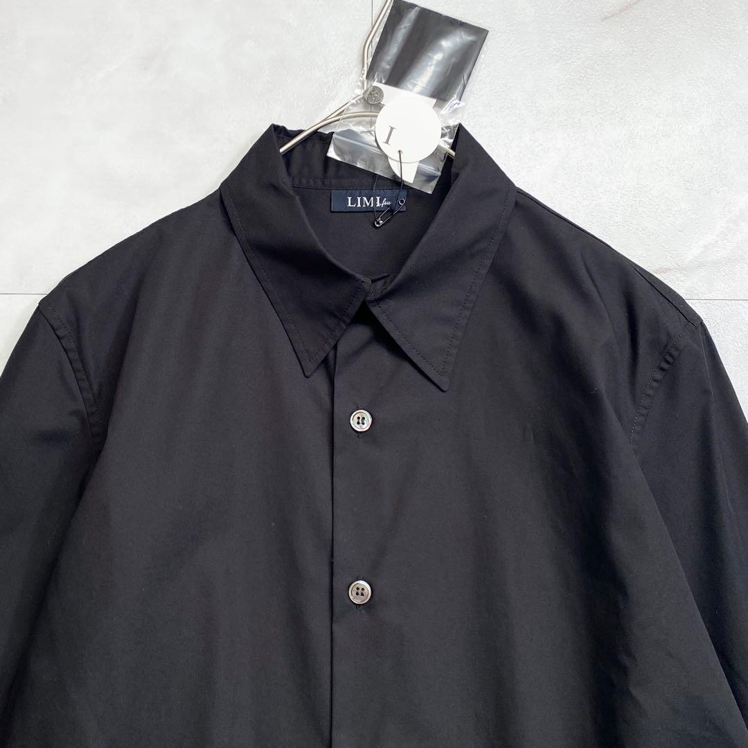 A18494 未使用 LIMI feu コットンブロードレギュラーシャツ 黒 S