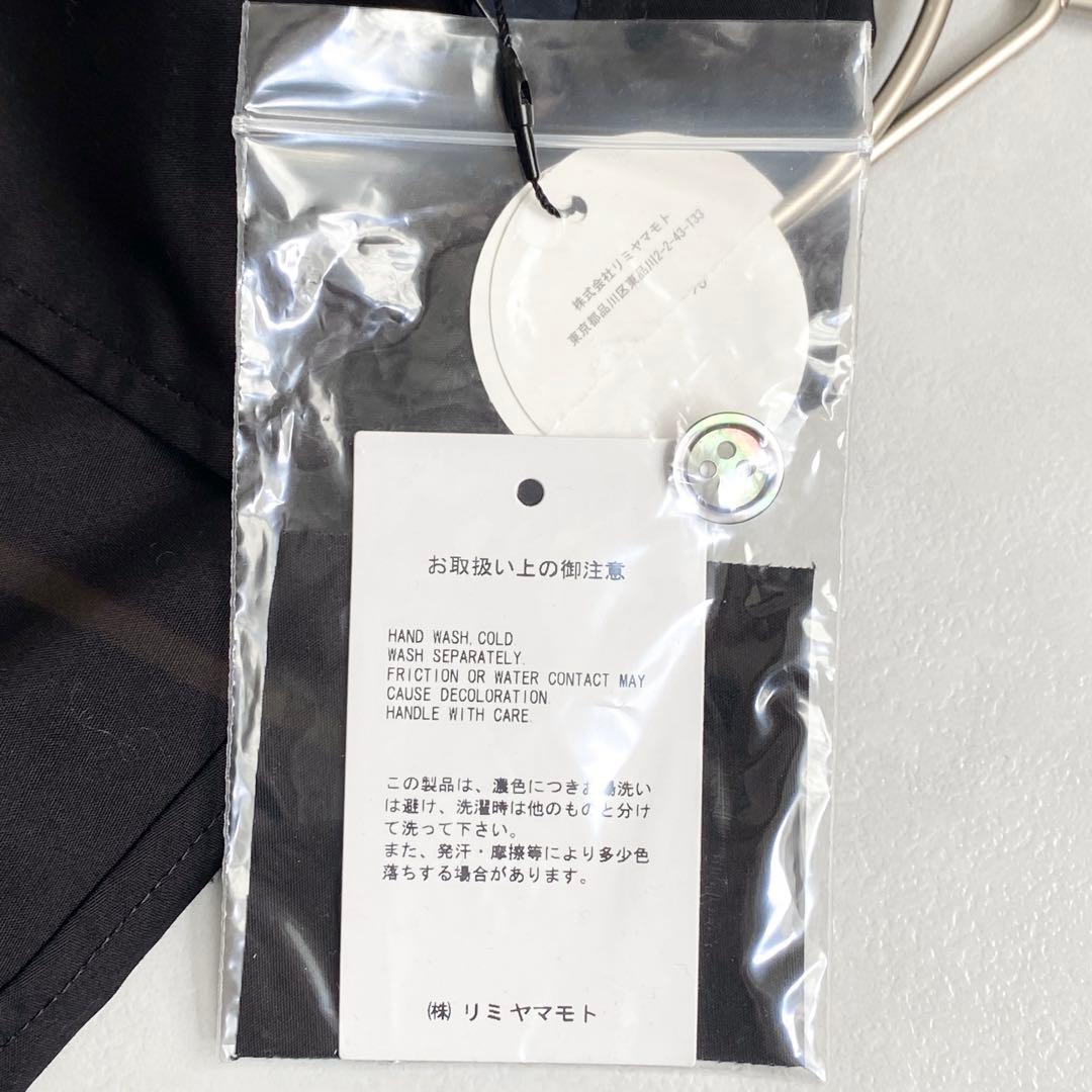 A18494 未使用 LIMI feu コットンブロードレギュラーシャツ 黒 S