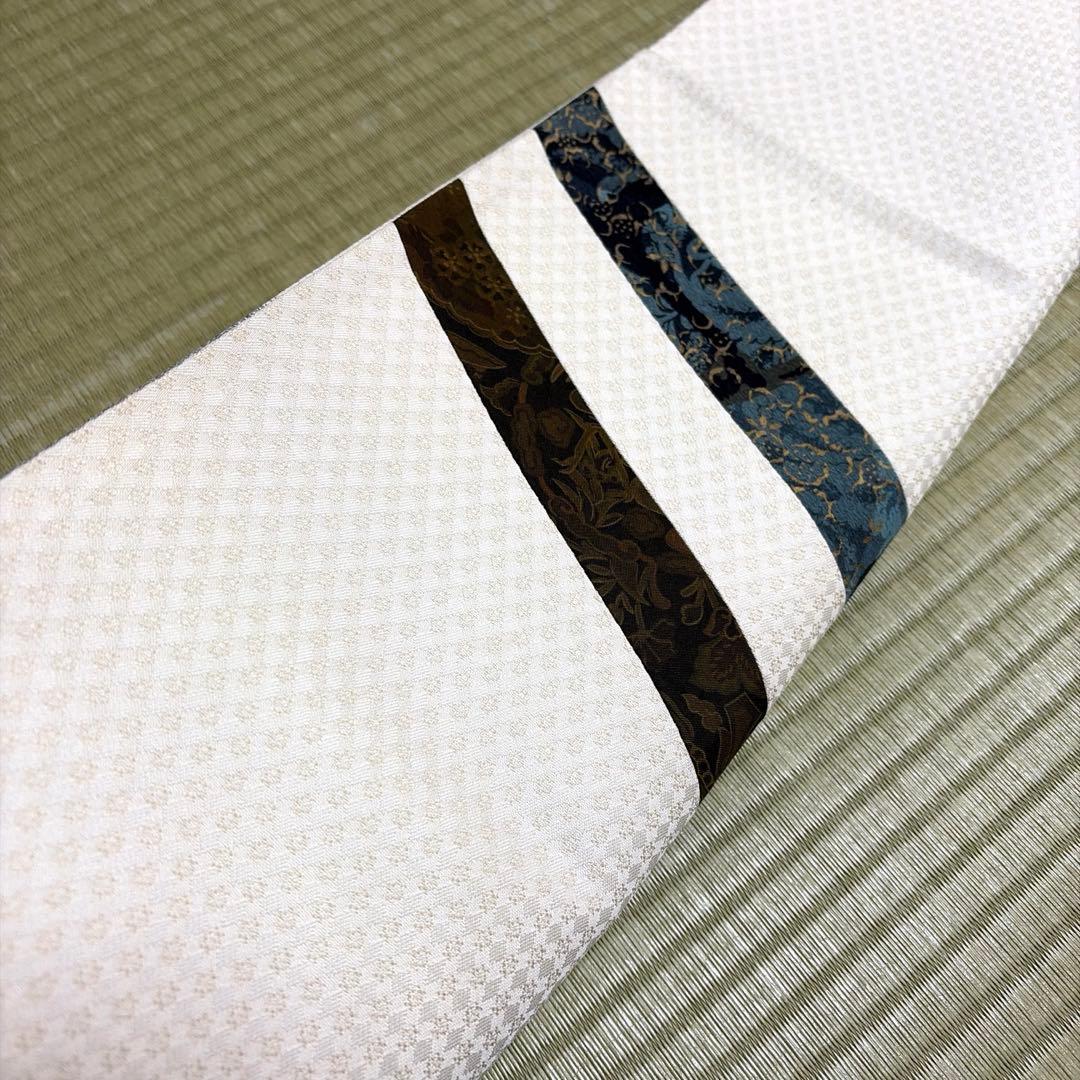 正絹　袋帯《粋なきりばめ模様》