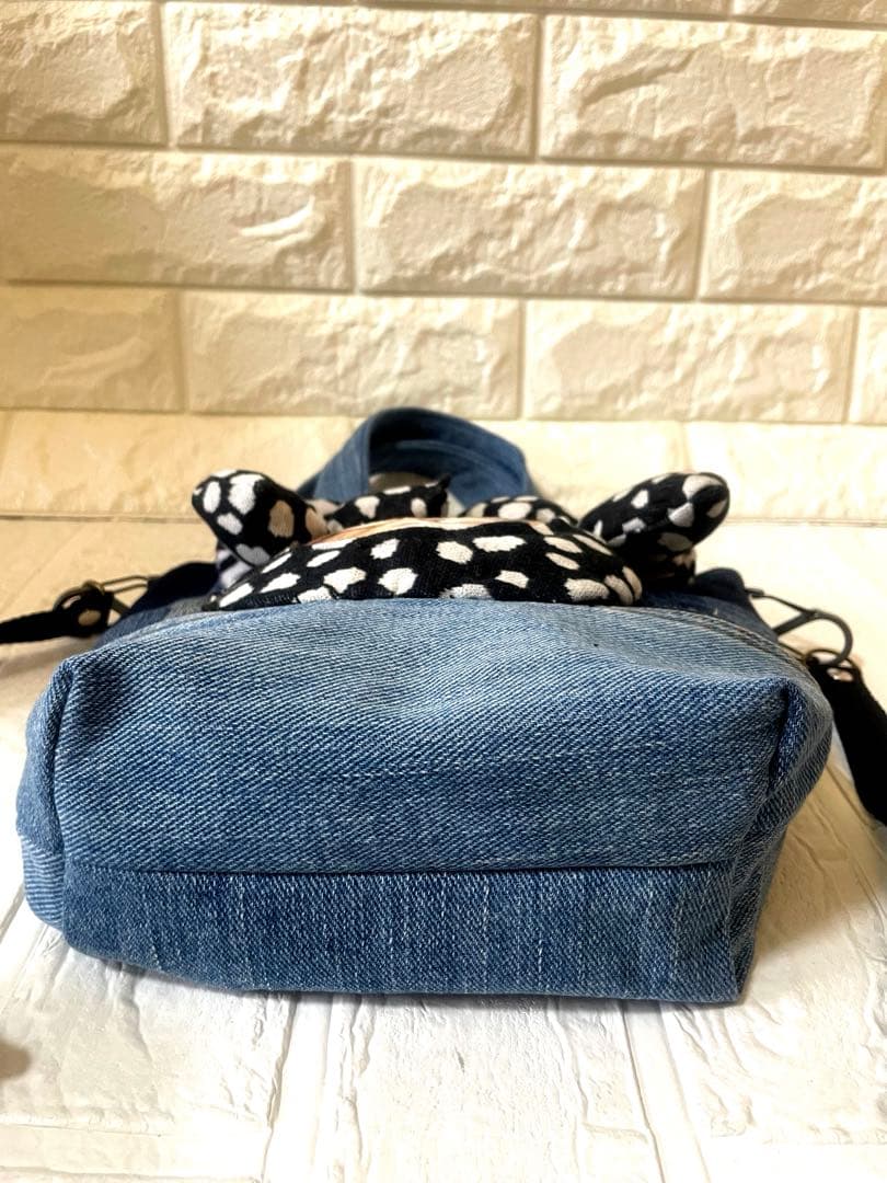 コヤンイサムチョン ハンドメイドリメイクデニムショルダートート