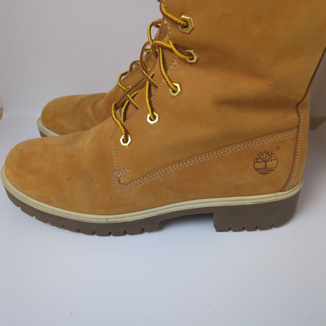 希少 Timberland 8M 26cm ロングブーツ イエロー メンズ