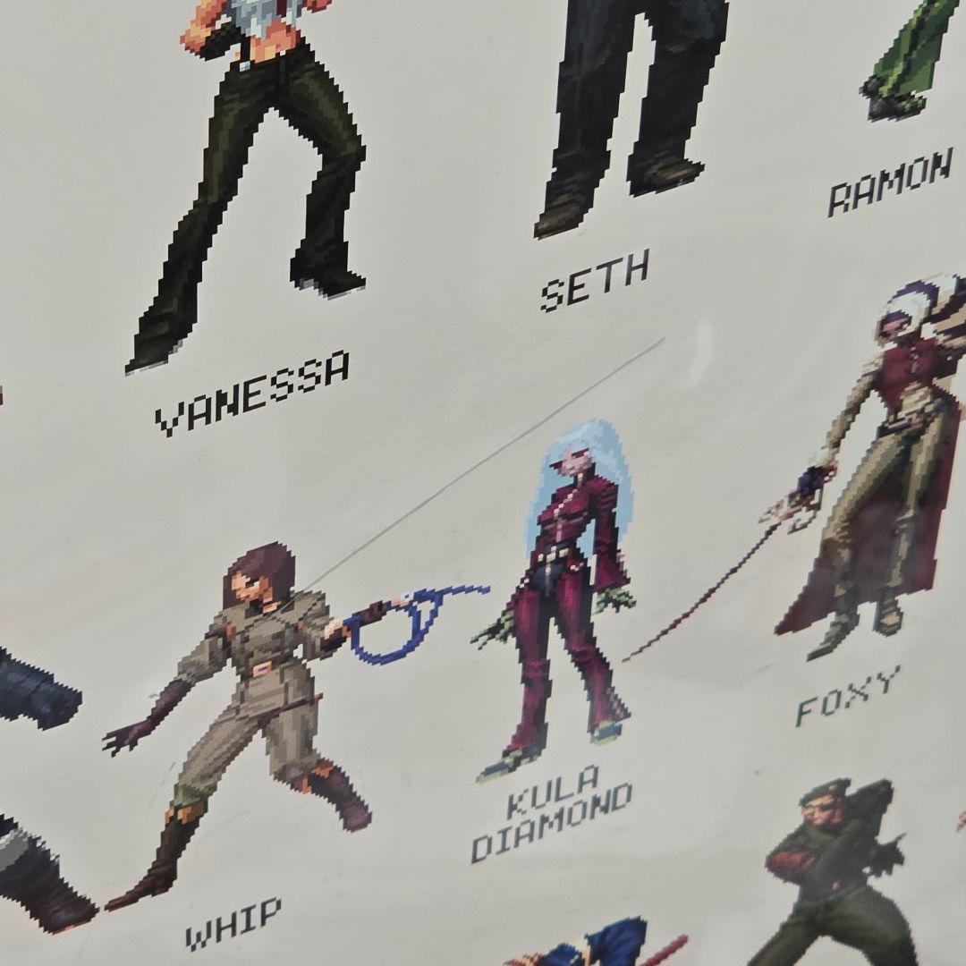 キングオブファイターズ アンリミテッド マッチ ポスター 額付き