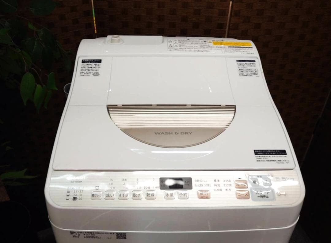 ★美品　分解清掃済　シャープ 洗濯乾燥機 5.5Kg 2021年製造★