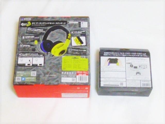 【新品未開封】スプラトゥーン3 プロコン ゲーミングヘッドセット 《2点セット》