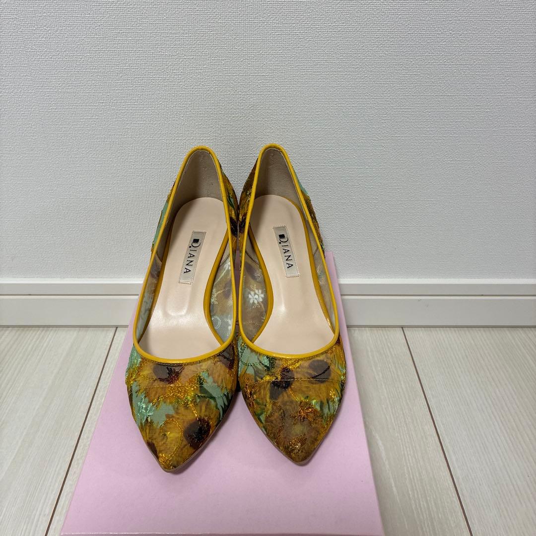 DIANA】絵画シリーズ ゴッホ ひまわり パンプス - メルカリ