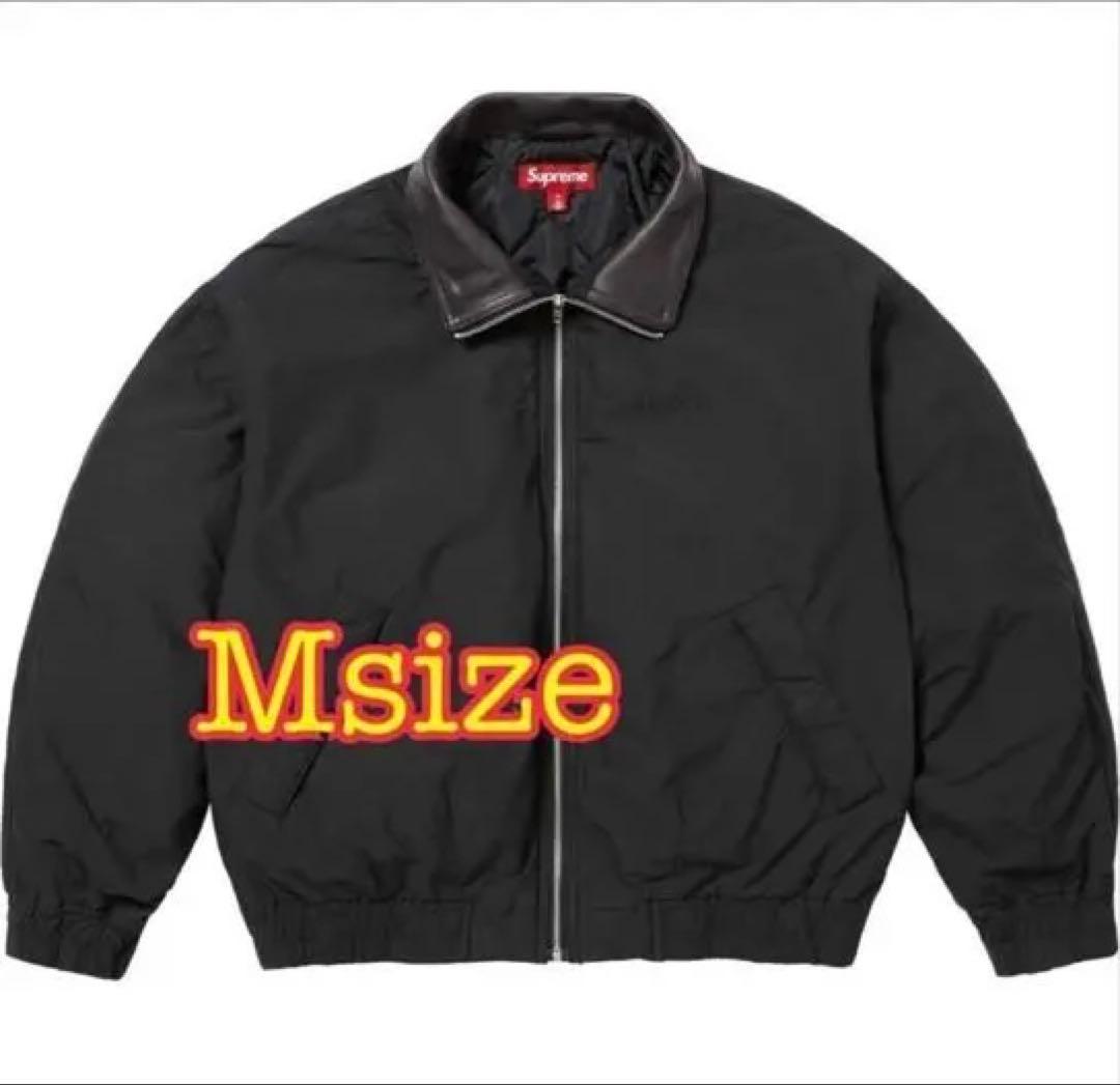 Supreme Leather Collar Utility Jacket M黒 Supreme Leather Collar Utility Jacket (FW24) - $238