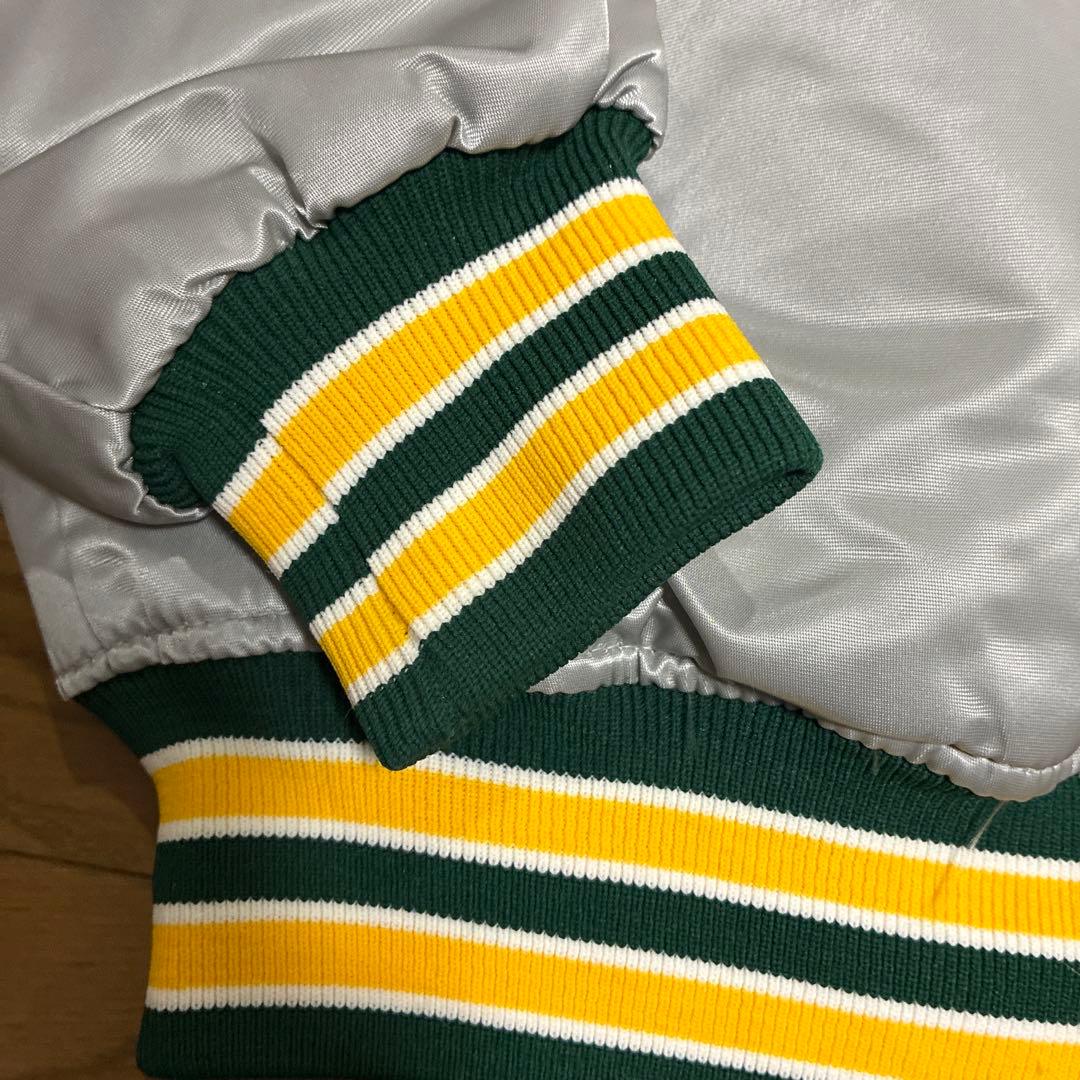 ビンテージ スターター ナイロンスタジャン MLB アスレチックス L USA