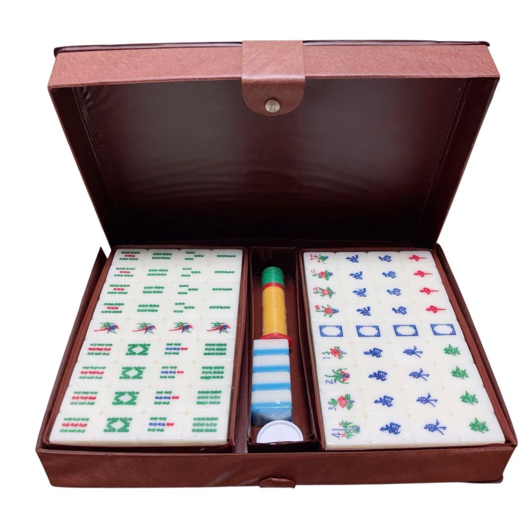 レトロ麻雀牌セット ケース入り未開封です - メルカリ