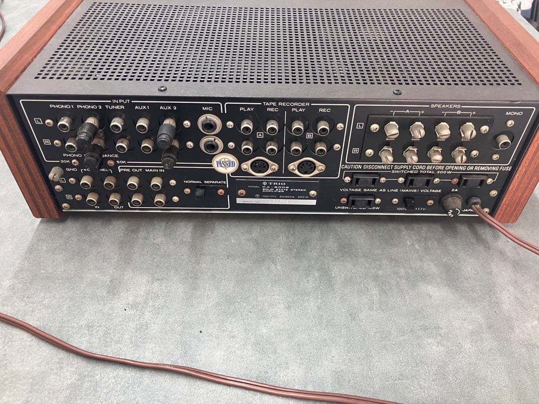 名機！【TRIO/トリオ】KA-5002 プリメインアンプ 昭和レトロ※通電のみ