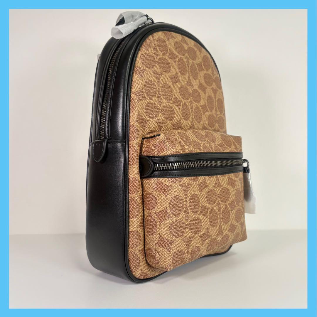 【COACH】 タグ有り チャーター ボディバッグ シグネチャー ベージュ 公式】COACH – コーチ | チャーター クロスボディ 24・マイクロ