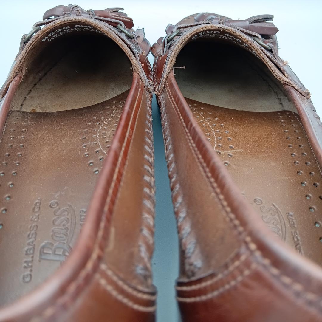 【美品】G.H.BASS ジーエイチバス タッセルローファー レザー 24.0㎝