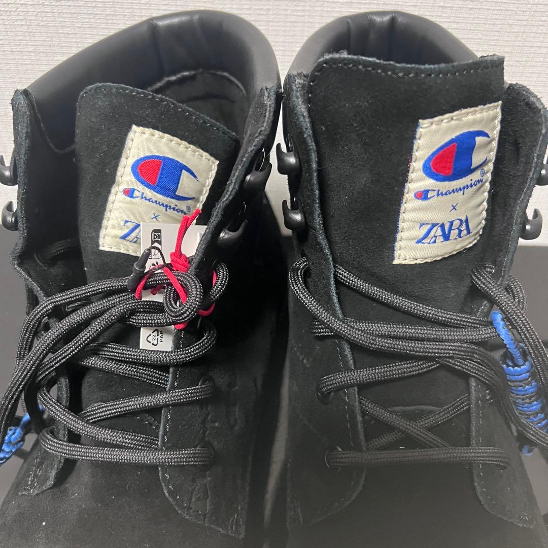 Champion ×ZARAレースアップレザーブーツ　27.5cm