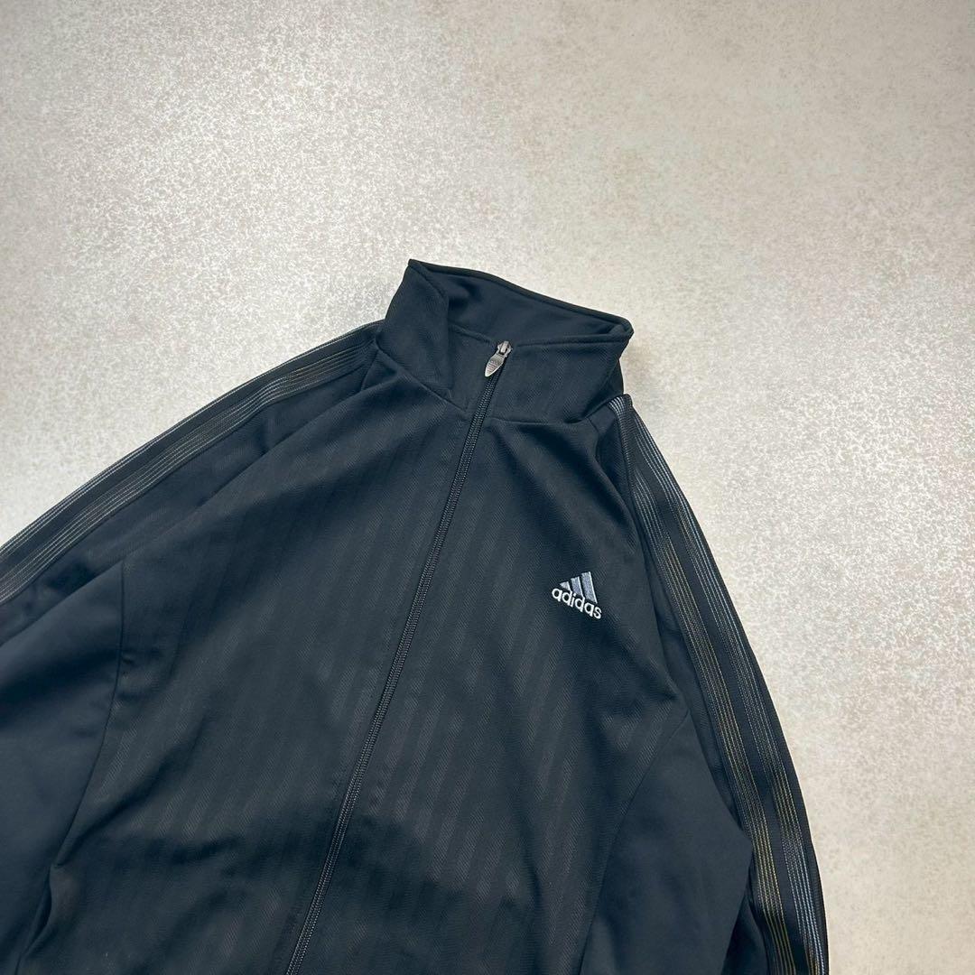 00s adidas トラックジャケット ブラック archive y2k - メルカリ