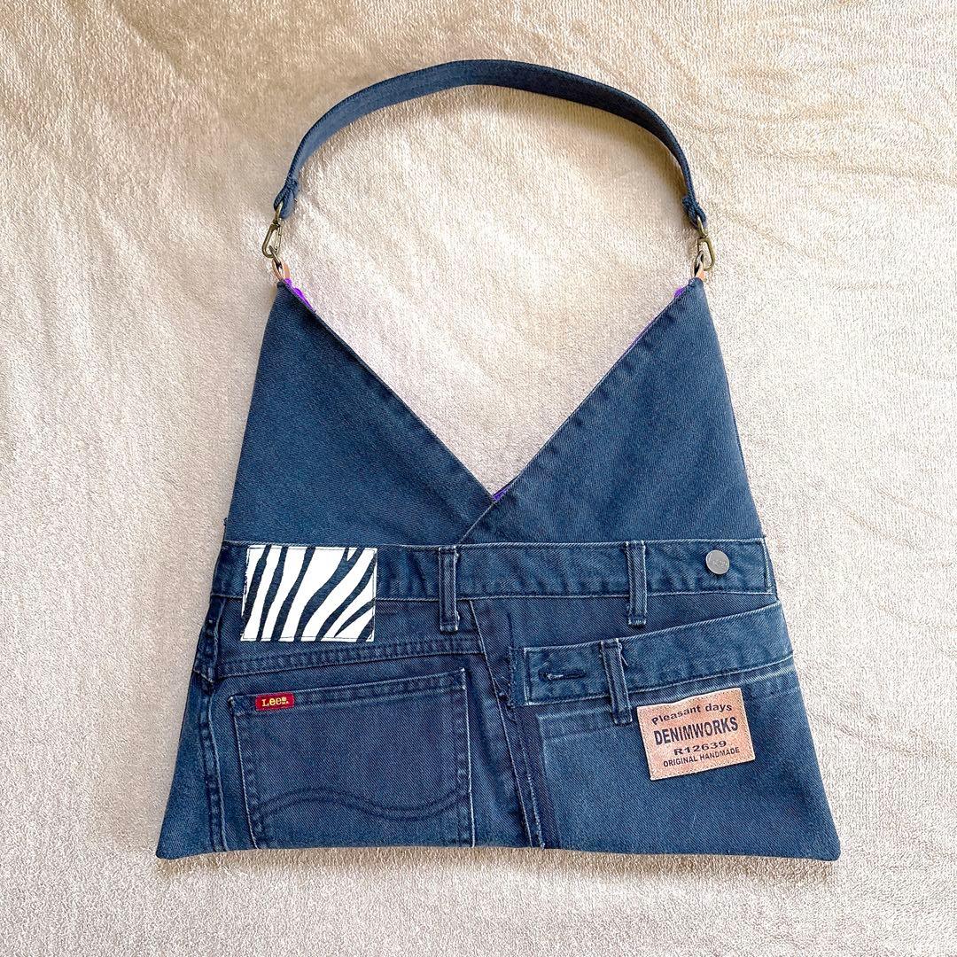 ラムちゃんさまオーダー。あずま袋風デニムリメイクバッグ2点【ハンドメイド】 mqdefault.jpg
