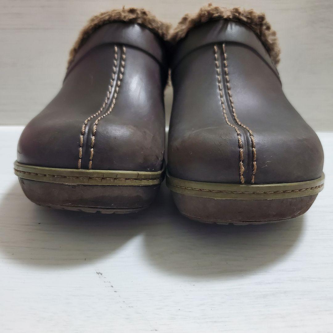 廃盤品◇クロックス crocs コブラー ボア付厚底 サボサンダル 7w