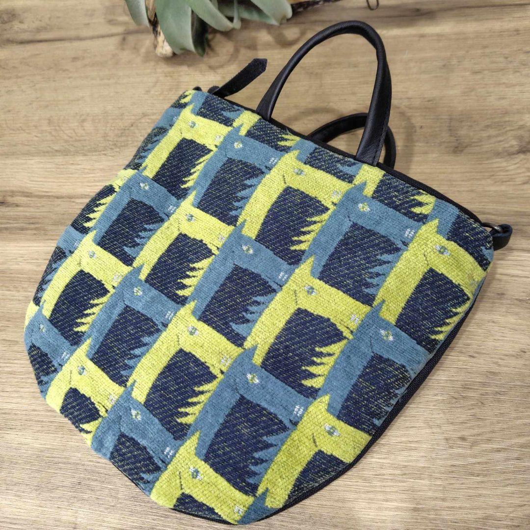 ミナペルホネン/thoroughbredサラブレットネイビー/ロングミニラウンド