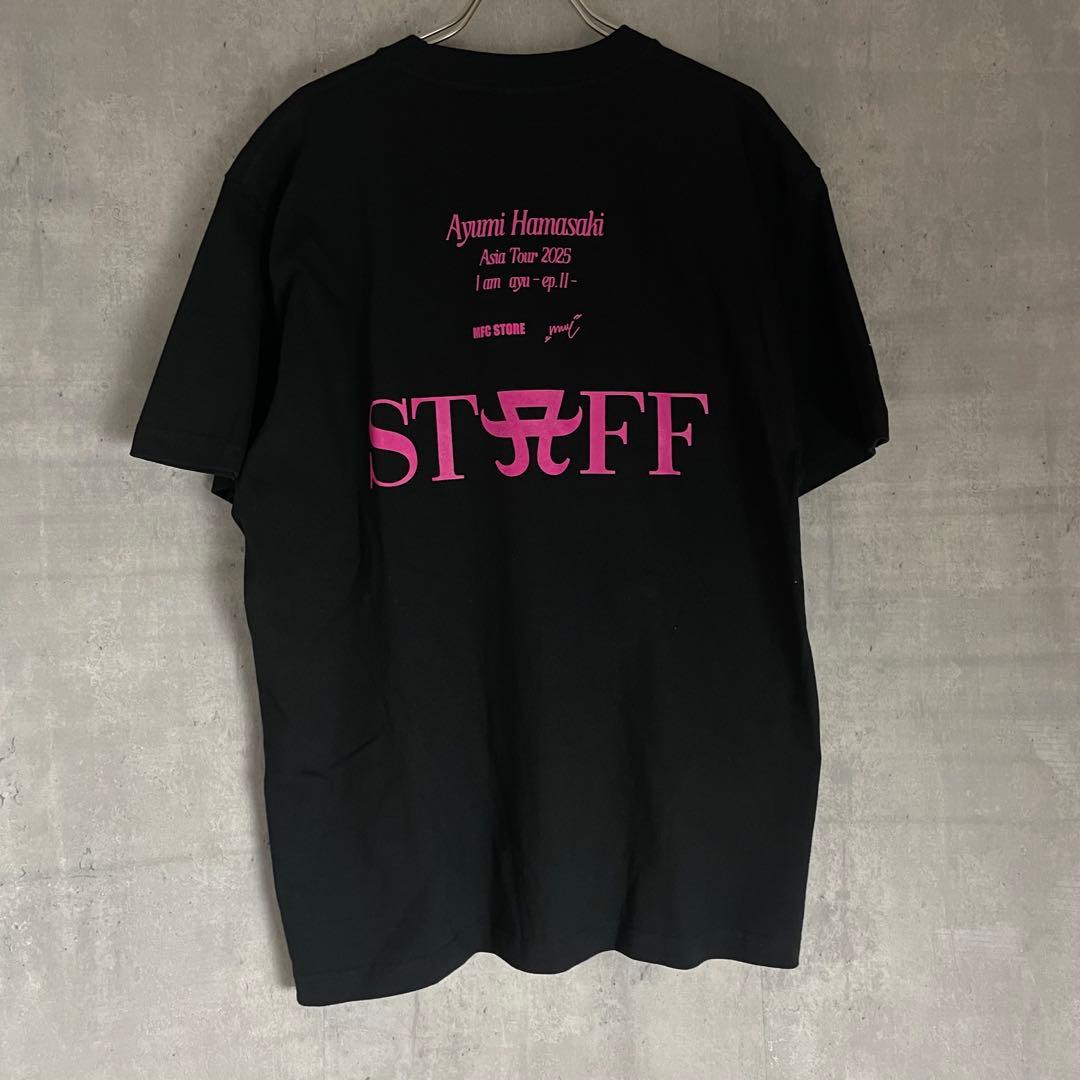 浜崎あゆみ 2025 tour staff Tシャツ MFC ブラック - メルカリ