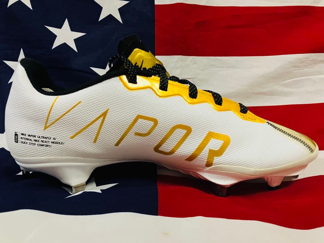 【日本未発売】NIKE ナイキ　野球 スパイク ホワイト　ゴールド 26.5cm