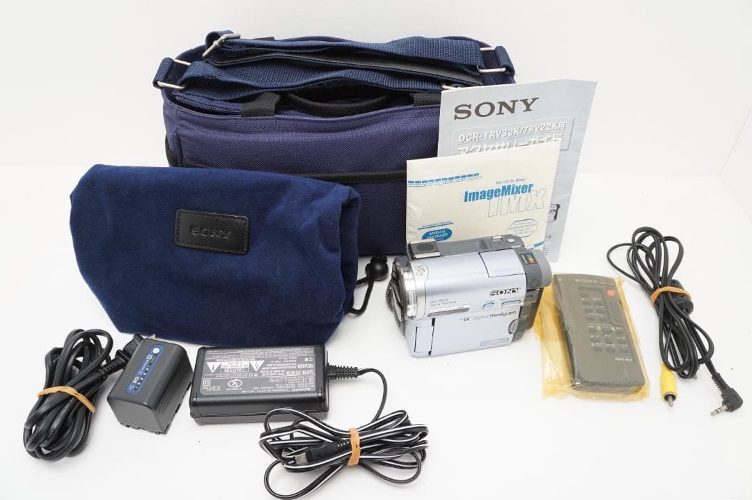 ＜動作品＞Sony DCR-TRV22 Mini-DV　ビデオカメラ 2003/平成15/SONY/DCR-TRV22/Handycam/ハンディカム/DV/2メガピクセル