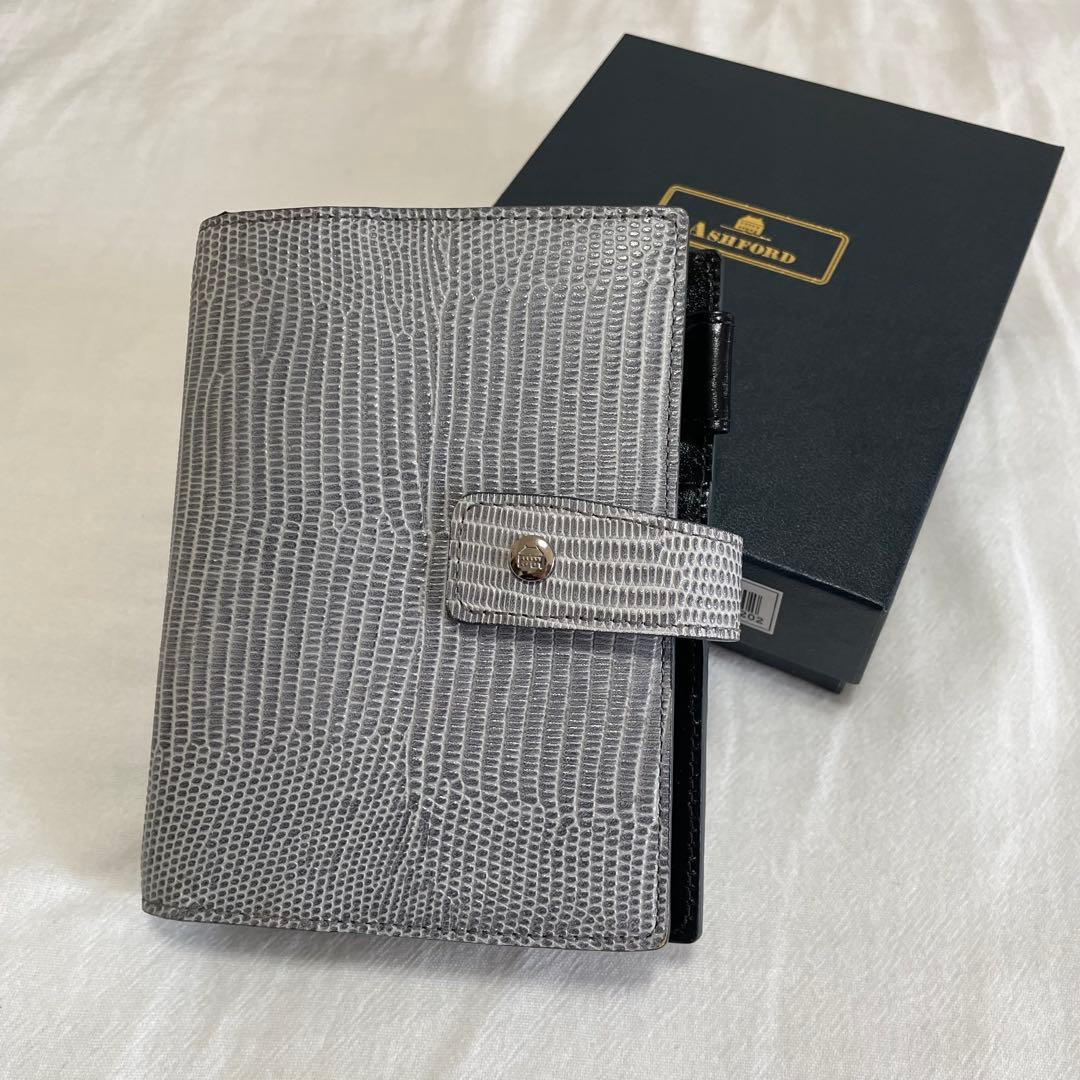ASHFORD ネオフィナード グレー ミニ6 ネオフィナード MINI6 19mm hock［1258］ システム手帳商品一覧 ASHFORD