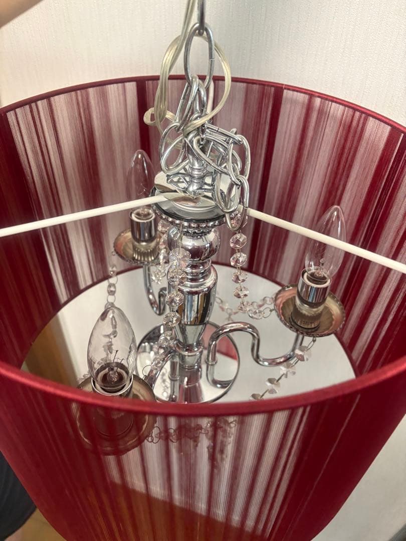 TOGA様専用⭐️シャンデリア ✳︎赤✳︎照明器具 - メルカリ