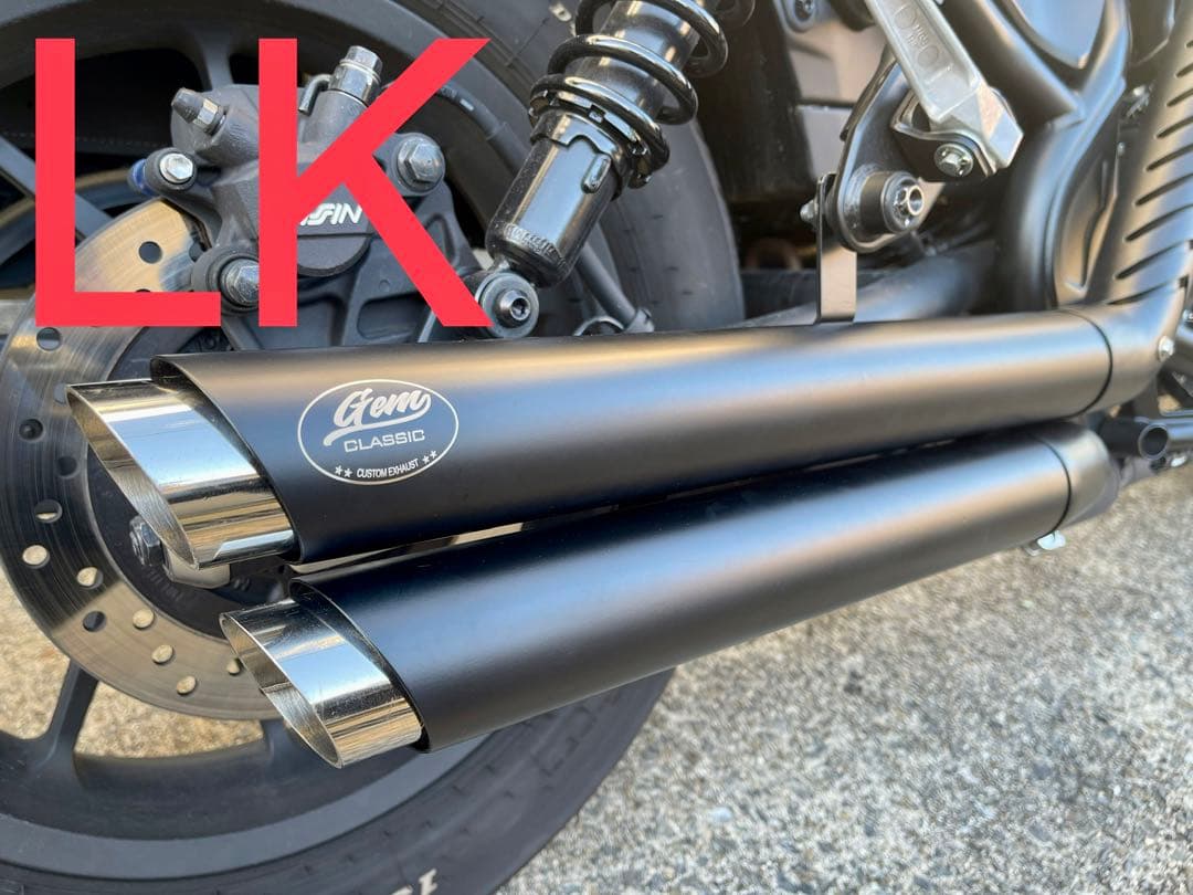 専用 新型レブル250 2025年式EークラッチV3マフラーエンドバッフル付き