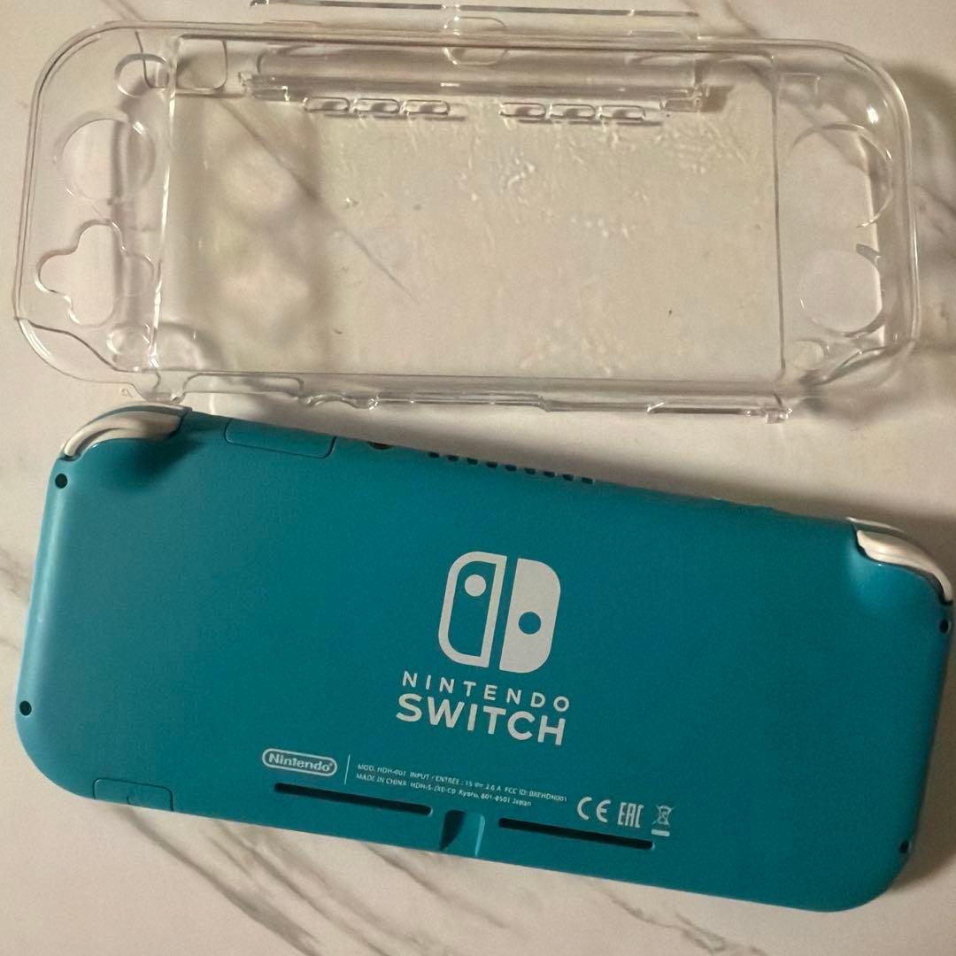 Nintendo Switch Lite ターコイズ 本体 クリアケース付き - メルカリ