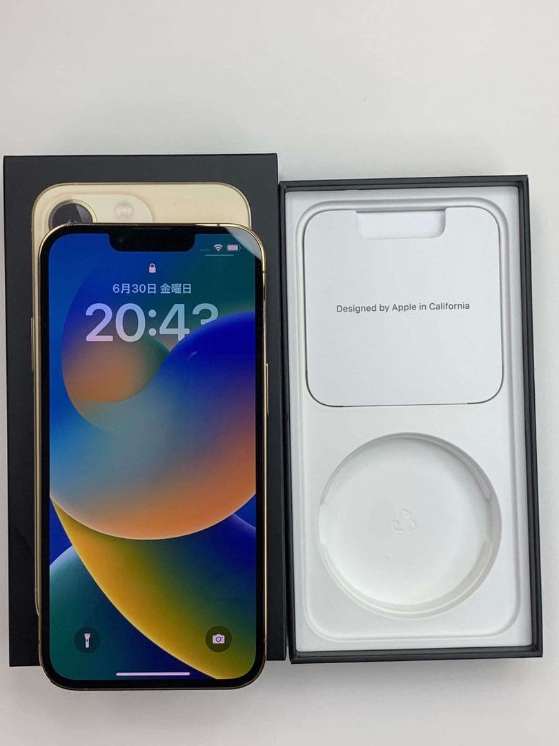 iPhone 13 Pro 128GBSIMフリー 超美品バッテリー純正100%の通販はau