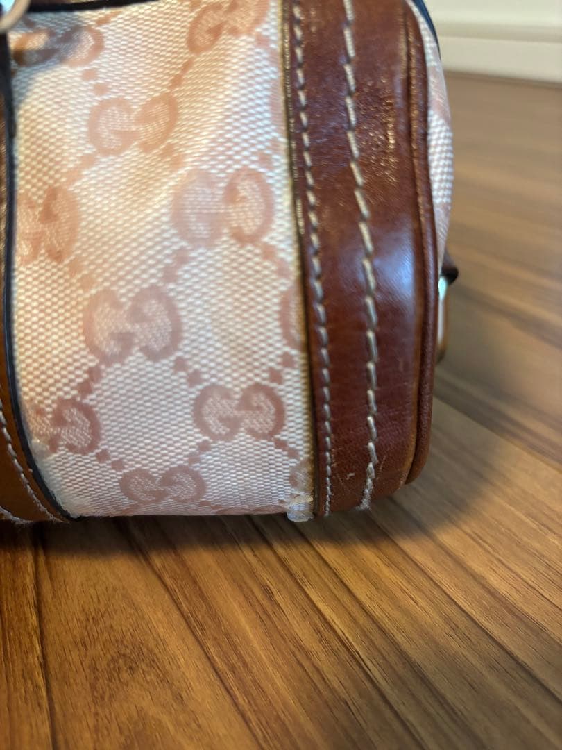 松木ホロみ様専用 グッチ GUCCI ミニボストンバッグ ピンク バッグ