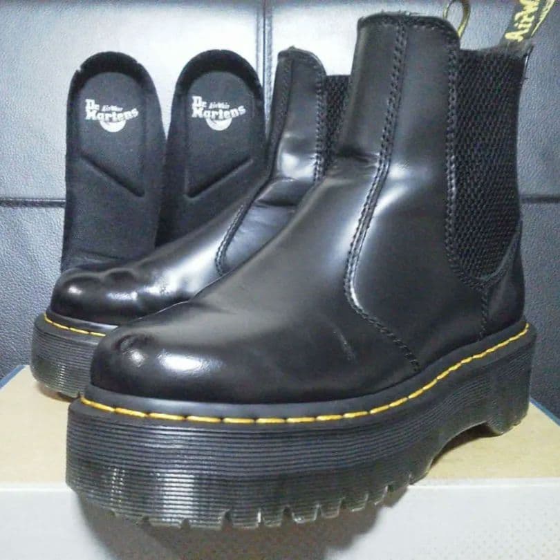 Dr.Martens 2976QUAD UK3 厚底 サイドゴア チェルシー Dr.Martens（ドクターマーチン） 2976 クアッド チェルシーブーツ Dr