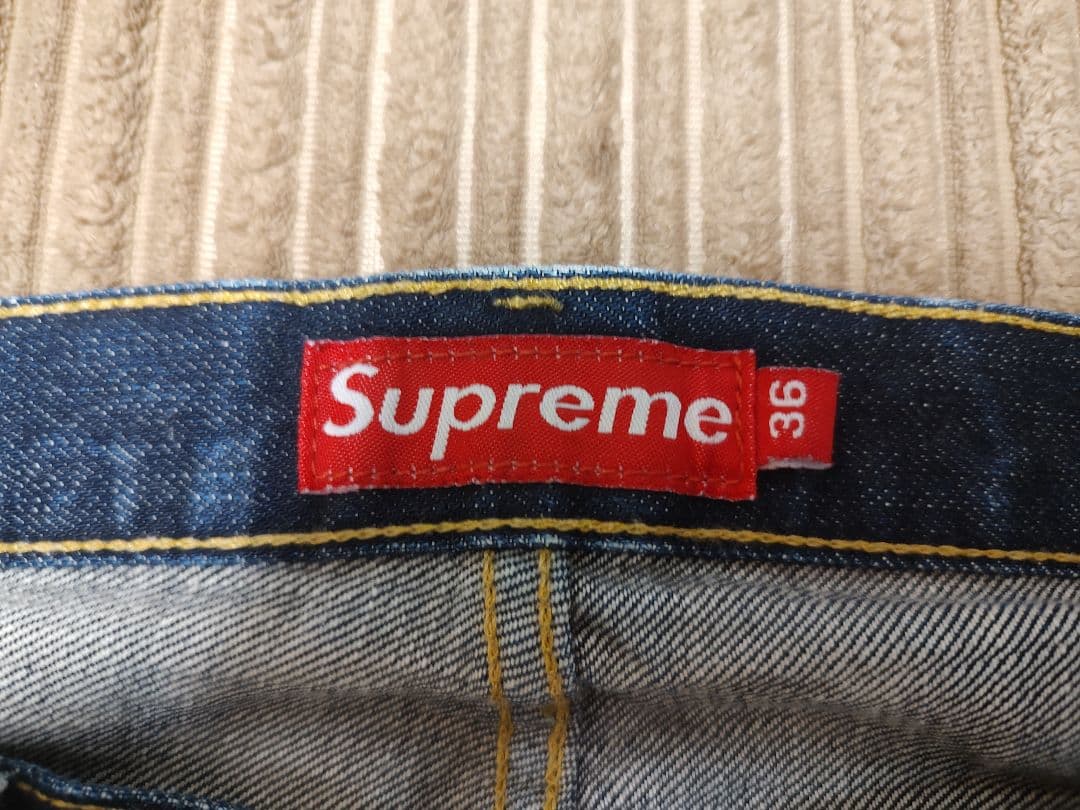 supreme デニムパンツ 初期 USA製 シュプリーム 90s 赤ミミ - メルカリ