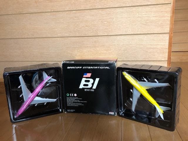 プラニフ航空 B747 1/400 モデル 2機セット 箱付 d791y82 NH20127 1:200 BOEING 747-400D JA8961 完成品（ギアつき）｜全日空