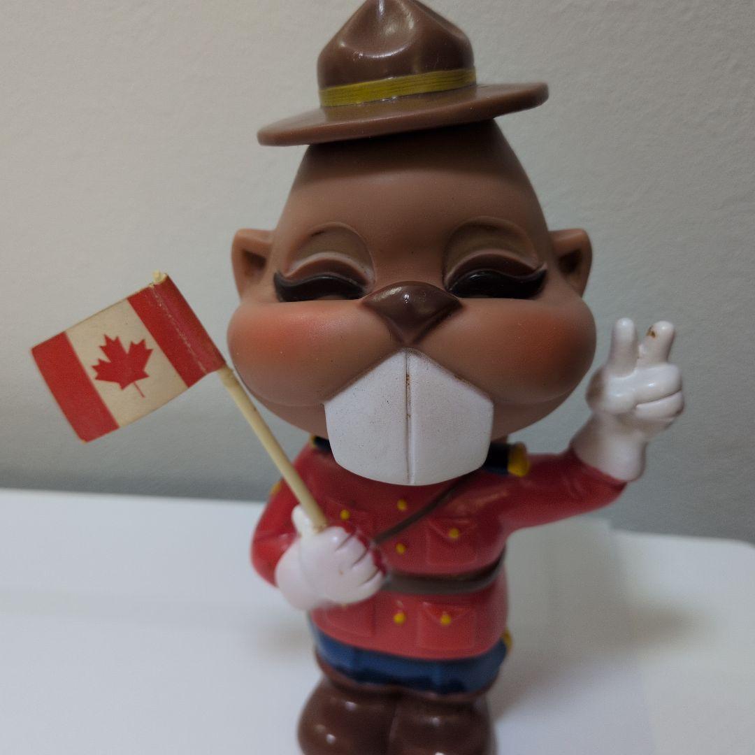 EXPO70 大阪万博 カナダ館 ソフビ 人形 ビーバー 貴重 昭和レトロ